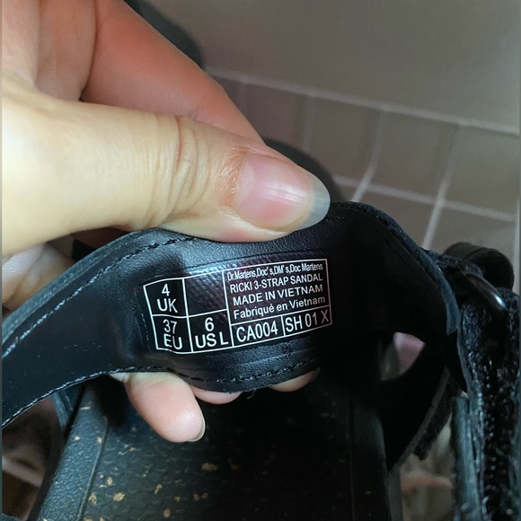 Moving sale DR. MARTENS Women's Ricki 2Strap Platform Sandals in Black EU37 USL6 - Picture 5 of 5